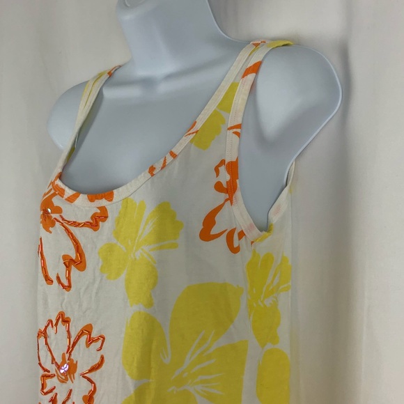 NY & Co. Cotton knit embellished tank top M - Picture 9 of 12